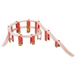 Bigjigs Rail dřevěná vláčkodráha - Víceúrovňový set kolejí