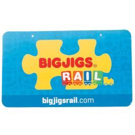 Velká kartonová cedule Bigjigs Rail