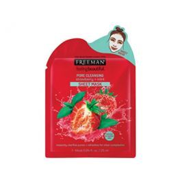 Freeman Čisticí látková maska Jahoda a máta (Pore Cleansing Mask) 25 ml