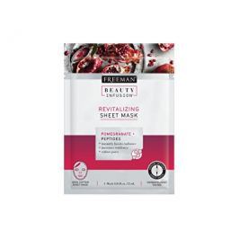 Freeman Revitalizační látková maska Granátové jablko Beauty Infusion (Revitalizing Sheet Mask) 25 ml