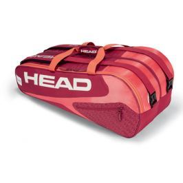 Head Taška na rakety Elite Supercombi 9R Red/Pink
