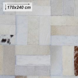 Tempo Kondela Luxusní koberec, kůže, typ patchworku, 170x240 cm, KOBEREC KOŽA typ1