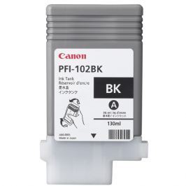 Canon Inkoust PFI102B foto černá | 130 ml | LP17/ LP24/ iPF500/ iPF6X0/ iPF7X0
