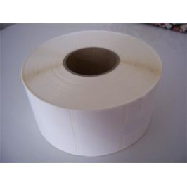 OEM Etikety 50mm x 15mm bílý PE, cena za 2000ks/1kotouč/D40
