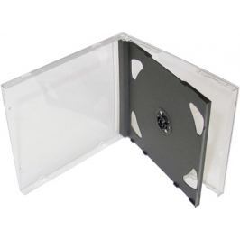 Cover IT box jewel + tray/ plastový obal na 2 CD/ 10mm/ černý/ 10pack