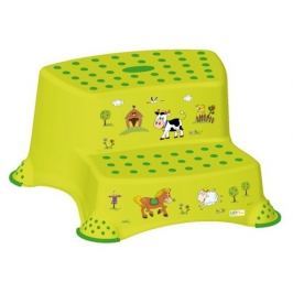 Keeeper Stolička - schůdky s protiskluzovou funkcí - Funny Farm - zelená