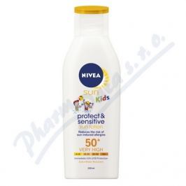 BEIESDORF NIVEA SUN Dětské mléko opalov. Sensit. OF50+ 200ml