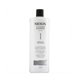 Nioxin Čisticí šampon pro jemné mírně řídnoucí přírodní vlasy System 1 (Cleanser Fine Hair Normal To, 1000 ml