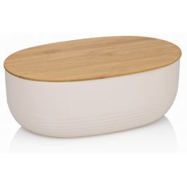 KELA Chlebník NAMUR plast / dřevo béžová