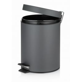 KELA Kosmetický koš STEN kov tm.šedá 5 L