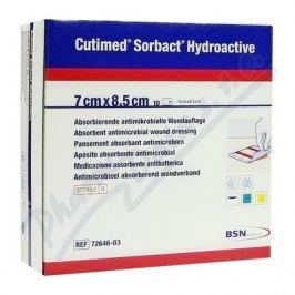 BSN Cutimed Sorb.Hydro 7x8.5cm antimik.hydroak.kr.10ks