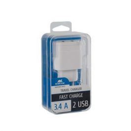 RIVACASE Nabíječka VA 4123 W00, bílá, 2 x USB, 3,4A,
