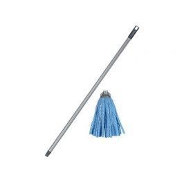 BRILANZ Mop viskóza 160 g modrý s tyčí 120 cm, hrubý závit