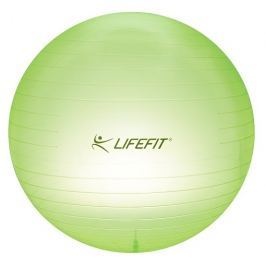 Lifefit Gymnastický míč TRANSPARENT 75 cm, sv. zelený