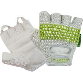 Rulyt Fitnes rukavice LIFEFIT FIT, bílo-zelené, S