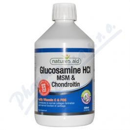 NATURES AID Glukosamin MSM Chondroitin 500ml - kloubní výživa