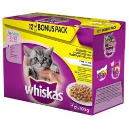 Whiskas Kapsička JUNIOR drůbeží výběr v želé 12 x 100g
