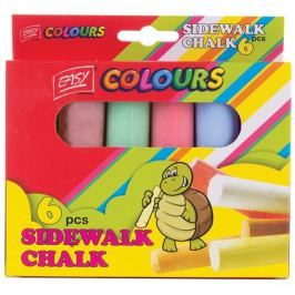 EASY Colours-chodníkové křídy 6 ks/sada