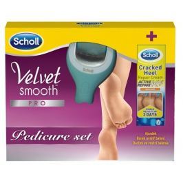 Scholl Elektrický pilník na chodidla Wet & Dry + krém na rozpraskané paty 60 ml